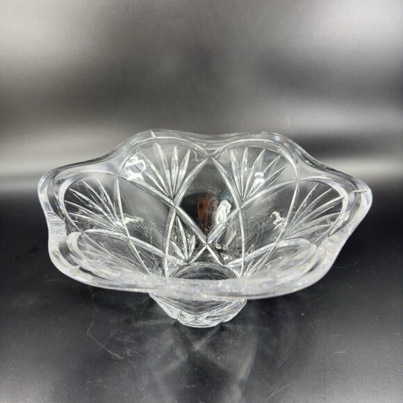 Marquis Waterford Honor Clear Glass Crystal Bowl Dish Heavy Marked On Bottom - Picture 13 of 15